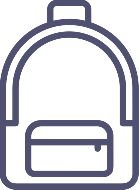 Web ve Grafiksel Tasarım için Minimalist Torba Simgesi Tasarım Biçimi Siyah ve Beyaz PNG