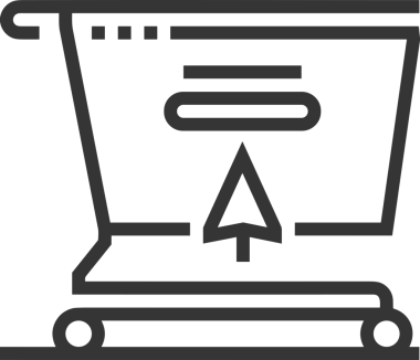 Web ve Grafiksel Tasarım için Minimalist Torba Simgesi Tasarım Biçimi Siyah ve Beyaz PNG