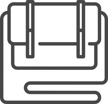 Web ve Grafiksel Tasarım için Minimalist Torba Simgesi Tasarım Biçimi Siyah ve Beyaz PNG