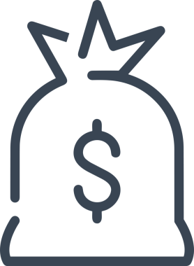 Web ve Grafiksel Tasarım için Minimalist Torba Simgesi Tasarım Biçimi Siyah ve Beyaz PNG