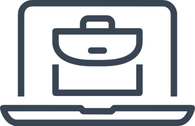 Web ve Grafiksel Tasarım için Minimalist Torba Simgesi Tasarım Biçimi Siyah ve Beyaz PNG