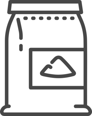 Web ve Grafiksel Tasarım için Minimalist Torba Simgesi Tasarım Biçimi Siyah ve Beyaz PNG