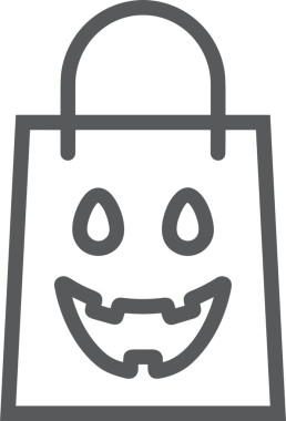 Web ve Grafiksel Tasarım için Minimalist Torba Simgesi Tasarım Biçimi Siyah ve Beyaz PNG