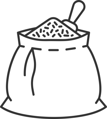 Web ve Grafiksel Tasarım için Minimalist Torba Simgesi Tasarım Biçimi Siyah ve Beyaz PNG