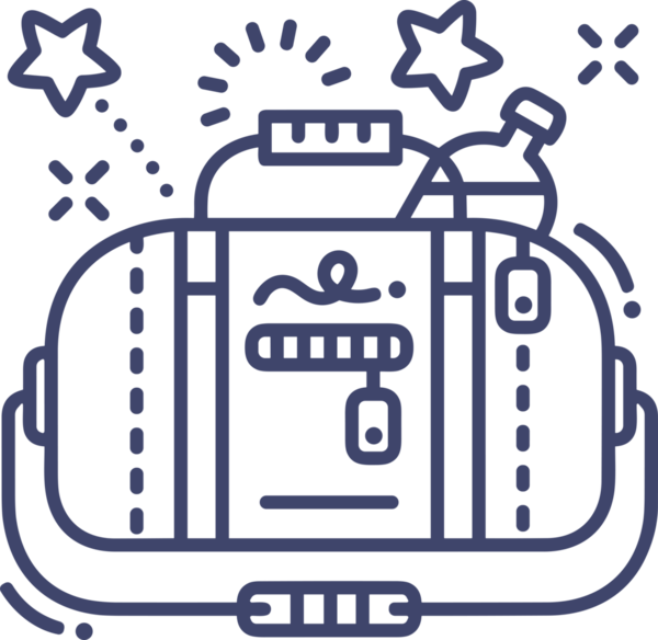 Web ve Grafiksel Tasarım için Minimalist Torba Simgesi Tasarım Biçimi Siyah ve Beyaz PNG