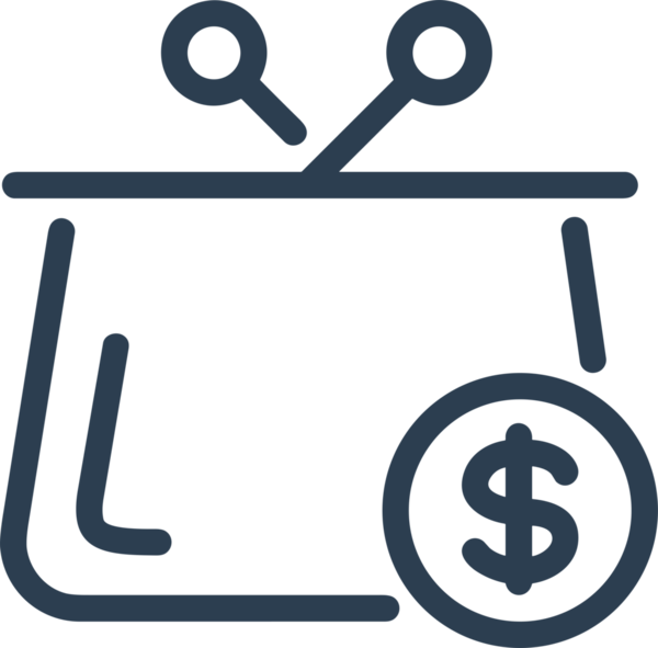 Web ve Grafiksel Tasarım için Minimalist Torba Simgesi Tasarım Biçimi Siyah ve Beyaz PNG