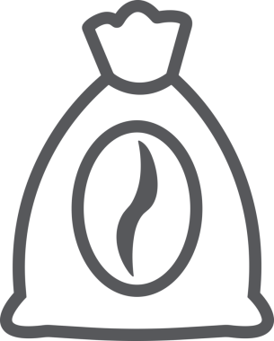 Web ve Grafiksel Tasarım için Minimalist Torba Simgesi Tasarım Biçimi Siyah ve Beyaz PNG