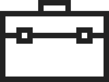 Web ve Grafiksel Tasarım için Minimalist Torba Simgesi Tasarım Biçimi Siyah ve Beyaz PNG