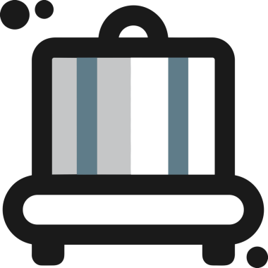 Web ve Grafiksel Tasarım için Minimalist Torba Simgesi Tasarım Biçimi Siyah ve Beyaz PNG