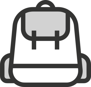 Web ve Grafiksel Tasarım için Minimalist Torba Simgesi Tasarım Biçimi Siyah ve Beyaz PNG