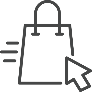 Web ve Grafiksel Tasarım için Minimalist Torba Simgesi Tasarım Biçimi Siyah ve Beyaz PNG