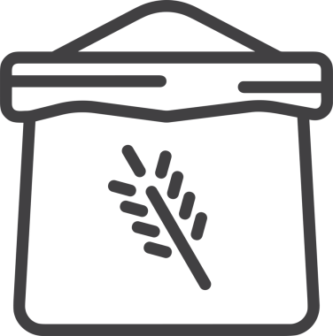 Web ve Grafiksel Tasarım için Minimalist Torba Simgesi Tasarım Biçimi Siyah ve Beyaz PNG