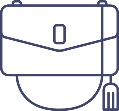 Web ve Grafiksel Tasarım için Minimalist Torba Simgesi Tasarım Biçimi Siyah ve Beyaz PNG