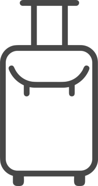 Web ve Grafiksel Tasarım için Minimalist Torba Simgesi Tasarım Biçimi Siyah ve Beyaz PNG