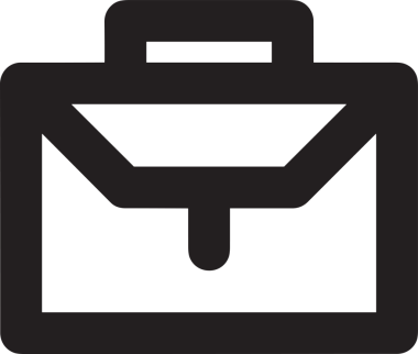 Web ve Grafiksel Tasarım için Minimalist Torba Simgesi Tasarım Biçimi Siyah ve Beyaz PNG