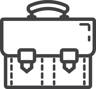 Web ve Grafiksel Tasarım için Minimalist Torba Simgesi Tasarım Biçimi Siyah ve Beyaz PNG