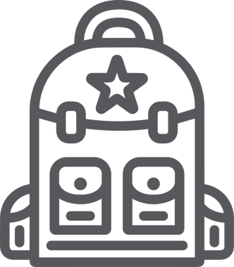 Web ve Grafiksel Tasarım için Minimalist Torba Simgesi Tasarım Biçimi Siyah ve Beyaz PNG