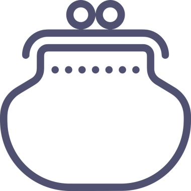 Web ve Grafiksel Tasarım için Minimalist Torba Simgesi Tasarım Biçimi Siyah ve Beyaz PNG