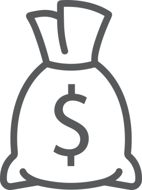 Web ve Grafiksel Tasarım için Minimalist Torba Simgesi Tasarım Biçimi Siyah ve Beyaz PNG