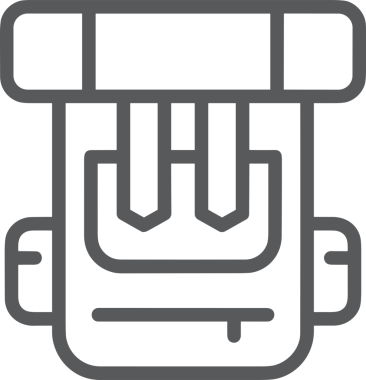 Web ve Grafiksel Tasarım için Minimalist Torba Simgesi Tasarım Biçimi Siyah ve Beyaz PNG