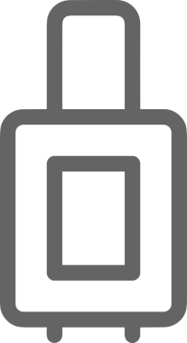 Web ve Grafiksel Tasarım için Minimalist Torba Simgesi Tasarım Biçimi Siyah ve Beyaz PNG