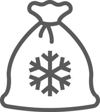 Web ve Grafiksel Tasarım için Minimalist Torba Simgesi Tasarım Biçimi Siyah ve Beyaz PNG