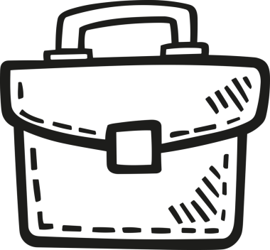 Web ve Grafiksel Tasarım için Minimalist Torba Simgesi Tasarım Biçimi Siyah ve Beyaz PNG