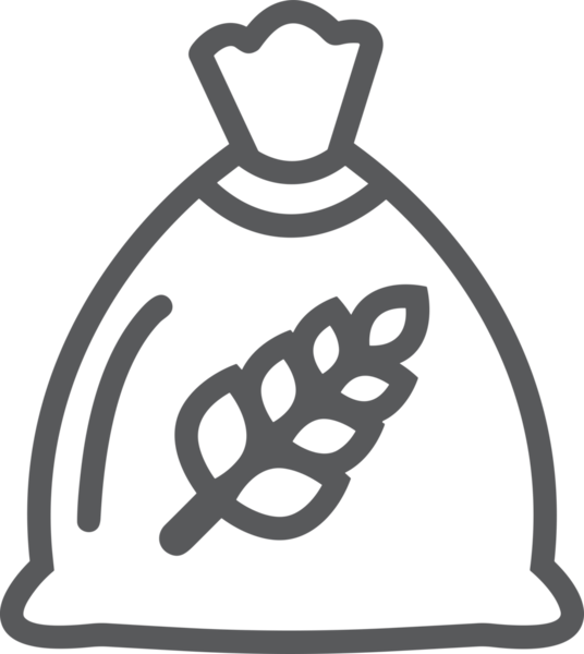 Web ve Grafiksel Tasarım için Minimalist Torba Simgesi Tasarım Biçimi Siyah ve Beyaz PNG