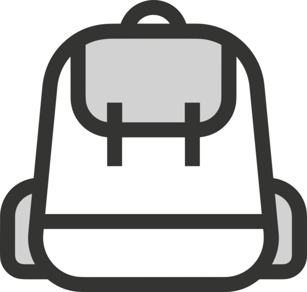 Web ve Grafiksel Tasarım için Minimalist Torba Simgesi Tasarım Biçimi Siyah ve Beyaz PNG