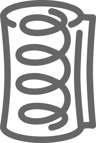 Web ve Grafiksel Tasarım için Minimalist Torba Simgesi Tasarım Biçimi Siyah ve Beyaz PNG