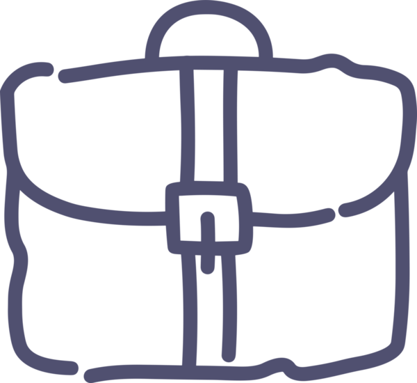 Web ve Grafiksel Tasarım için Minimalist Torba Simgesi Tasarım Biçimi Siyah ve Beyaz PNG