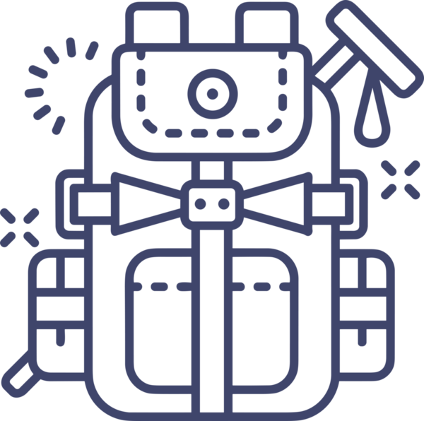 Web ve Grafiksel Tasarım için Minimalist Torba Simgesi Tasarım Biçimi Siyah ve Beyaz PNG