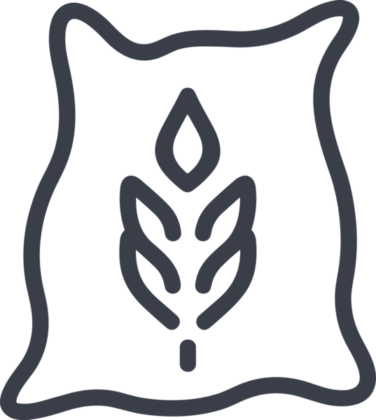 Web ve Grafiksel Tasarım için Minimalist Torba Simgesi Tasarım Biçimi Siyah ve Beyaz PNG