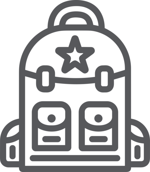 Web ve Grafiksel Tasarım için Minimalist Torba Simgesi Tasarım Biçimi Siyah ve Beyaz PNG