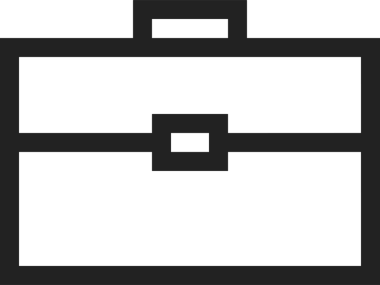 Web ve Grafiksel Tasarım için Minimalist Torba Simgesi Tasarım Biçimi Siyah ve Beyaz PNG