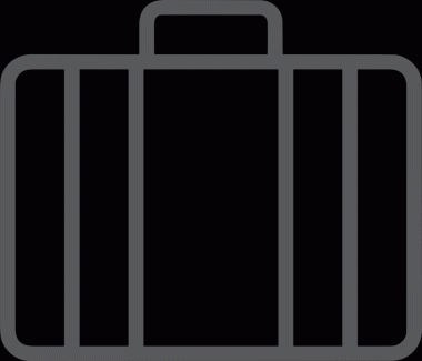 Web ve Grafiksel Tasarım için Minimalist Torba Simgesi Tasarım Biçimi Siyah ve Beyaz PNG