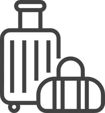 Web ve Grafiksel Tasarım için Minimalist Torba Simgesi Tasarım Biçimi Siyah ve Beyaz PNG