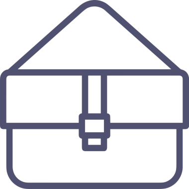 Web ve Grafiksel Tasarım için Minimalist Torba Simgesi Tasarım Biçimi Siyah ve Beyaz PNG