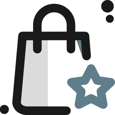 Web ve Grafiksel Tasarım için Minimalist Torba Simgesi Tasarım Biçimi Siyah ve Beyaz PNG