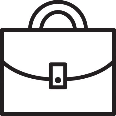 Web ve Grafiksel Tasarım için Minimalist Torba Simgesi Tasarım Biçimi Siyah ve Beyaz PNG