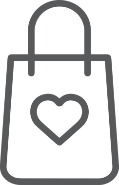 Web ve Grafiksel Tasarım için Minimalist Torba Simgesi Tasarım Biçimi Siyah ve Beyaz PNG