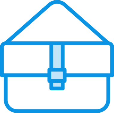 Web ve Grafiksel Tasarım için Minimalist Torba Simgesi Tasarım Biçimi Siyah ve Beyaz PNG