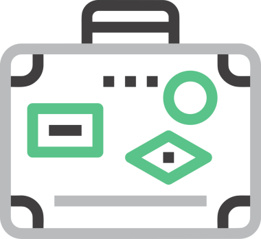 Web ve Grafiksel Tasarım için Minimalist Torba Simgesi Tasarım Biçimi Siyah ve Beyaz PNG