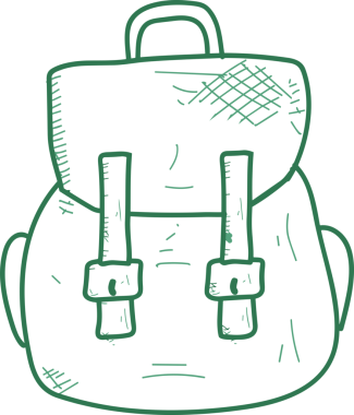 Web ve Grafiksel Tasarım için Minimalist Torba Simgesi Tasarım Biçimi Siyah ve Beyaz PNG