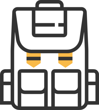 Web ve Grafiksel Tasarım için Minimalist Torba Simgesi Tasarım Biçimi Siyah ve Beyaz PNG