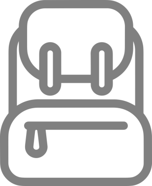 Web ve Grafiksel Tasarım için Minimalist Torba Simgesi Tasarım Biçimi Siyah ve Beyaz PNG