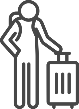 Web ve Grafiksel Tasarım için Minimalist Torba Simgesi Tasarım Biçimi Siyah ve Beyaz PNG