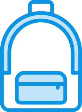 Web ve Grafiksel Tasarım için Minimalist Torba Simgesi Tasarım Biçimi Siyah ve Beyaz PNG