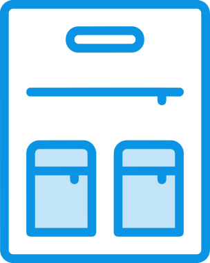 Web ve Grafiksel Tasarım için Minimalist Torba Simgesi Tasarım Biçimi Siyah ve Beyaz PNG