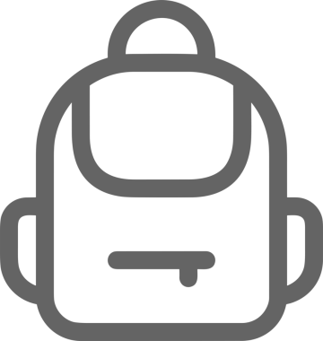 Web ve Grafiksel Tasarım için Minimalist Torba Simgesi Tasarım Biçimi Siyah ve Beyaz PNG